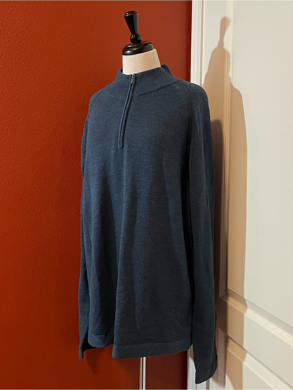 Horny Toad Men’s Classic 100% Merino Wool Blur Quarter Zip Pullover Sweater